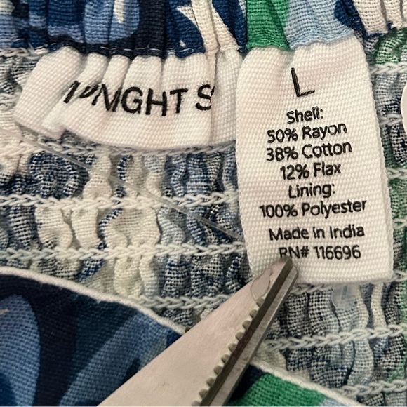 Midnight Sky Crop Top Boning Adjustable Straps Bandana Blue Elastic Back size L - Picture 4 of 5